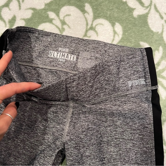 Victoria’s Secret PINK ultimate leggings gray black size small - Picture 4 of 12